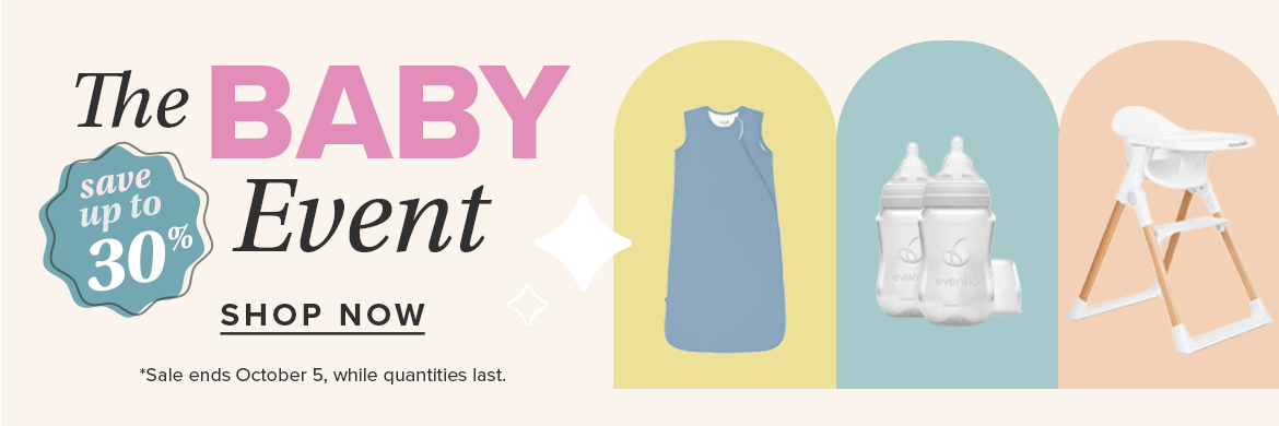 Save up to 30% on the Baby Event