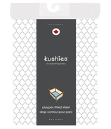 Kushies Portable Playpen Fitted Sheet Ornament Grey