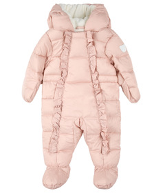 petit lem Hooded Light Weight One Piece Snowsuit Rose Pink