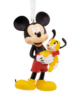 Hallmark Christmas Ornament Mickey Mouse Holding Puppy