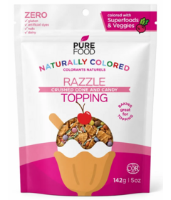 Pure Food by Estee Razzle Topping Crushed Cone and Candy