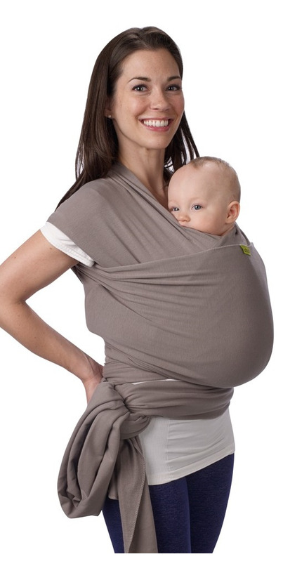 boba wrap baby carrier grey