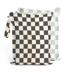 Tiny Twinkle Wet Bags Checkers Black Sage