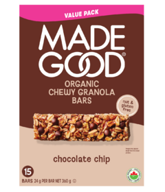 MadeGood Organic Chewy Granola Bars Chocolate Chip Value Pack 