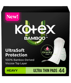 U by KOTEX Bamboo Ultra-Thin Winged Heavy Pads