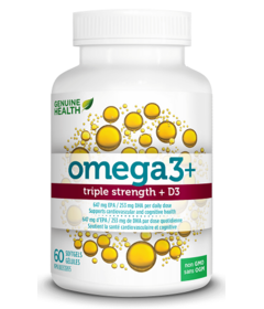 Genuine Health Omega3+ Triple Strength with D3 Large Pack