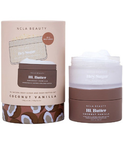 NCLA Beauty Body Scrub + Body Butter Set Coconut Vanilla