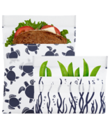Lunchskins Reusable Bag Set Sea Turtle
