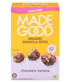 MadeGood Organic Granola Bites Chocolate Banana
