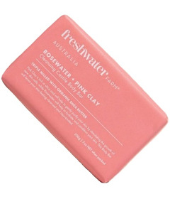 Freshwater Farm Soap Bar Rosewater + Pink Clay Castile