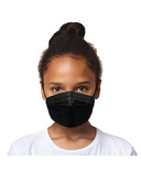 CANADAMASQ CA-N95 Masque à pliage plat pour enfants très petit Noir