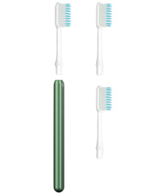 Nada Adult Toothbrush Starter + 2 Brush Heads Soft Green