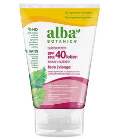Alba Botanica Facial Sunscreen Fragrance Free SPF 40