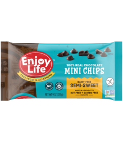 Enjoy Life 100% Real Chocolate Mini Chips Dairy Free Semi-Sweet 