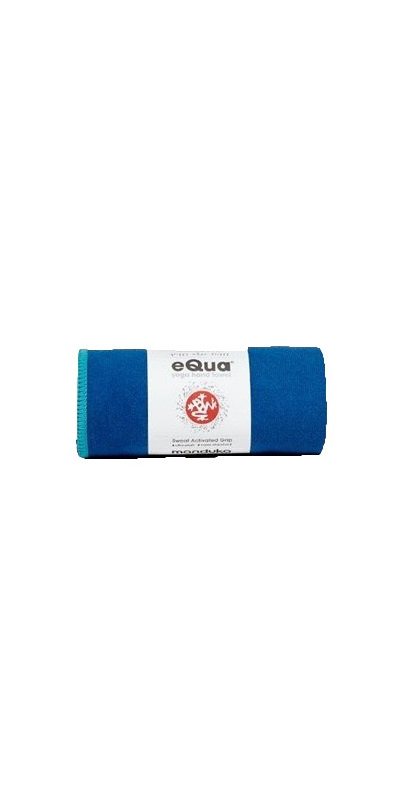 Absorbent, non-slip and quick drying, the eQua® Mat Towel spreads over your  yoga mat to provide a sanitary and slip-resistant surface. Works great for  all types of yoga including vinyasa and power