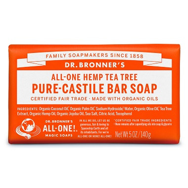 Dr. Bronner\'s Pure Castile Bar Soap Tea Tree Dr. Bronner\'s Pure Castile Bar Soap Tea Tree