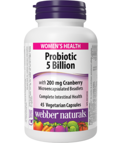 Webber Naturals Women's Health Probiotic 5 Billion with 200mg Cranberry