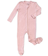 Sleeper en bambou avec pieds et fermeture éclair pour bébé de Silkberry Teatime Pink