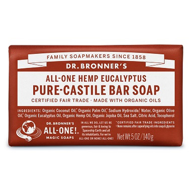 Dr. Bronner\'s Pure Castile Bar Soap Eucalyptus Dr. Bronner\'s Pure Castile Bar Soap Eucalyptus