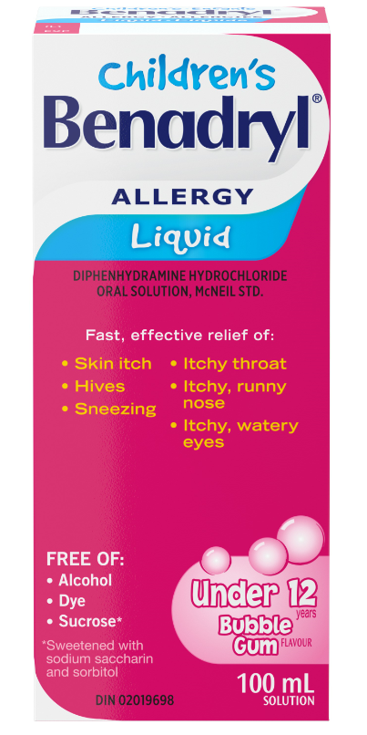 Acheter Benadryl Liquide Pour Enfants Contre Les Allergies À Well.ca |  Livraison Gratuite À Partir De 49 $ Au Canada