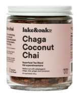 Lake & Oak Tea Co. Mélange de thé super alimentaire Chaga Coconut Chai