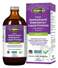 Flora Organic SambuGuard Elderberry+ Liquid Formula