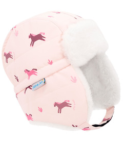 Jan & Jul Toasty-Dry Trapper Hat Pink Ponies