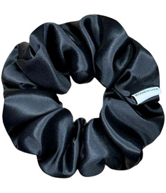 HoneyLux Premium Organic Silk Scrunchie Regular Black