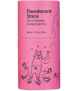 Meow Meow Tweet Deodorant Stick Baking Soda Free Rose Geranium