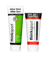 thinksport SPF 50 Sunscreen & Aloe Bundle
