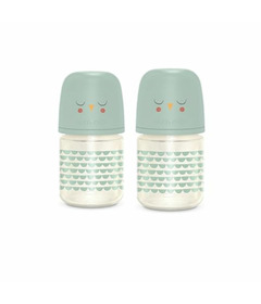 Suavinex Bonhomia Glass Bottle 4oz Green