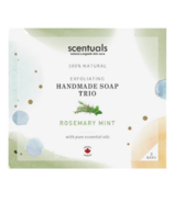 Scentuals Exfoliating Handmade Soap Trio Rosemary Mint