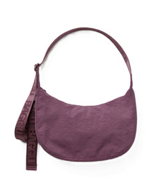 BAGGU Medium Nylon Crescent Bag Wild Plum