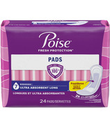 Poise Incontinence Pads & Postpartum Pads Ultra Absorbency Long Length