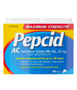 Pepcid AC Maximum Strength Tablets Réducteur d'acidité pour les brûlures d'estomac