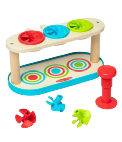 Melissa & Doug Match & Push Spinning Tops
