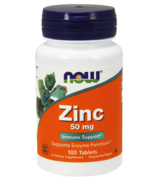 Gluconate de zinc de NOW Foods, format de 50 mg
