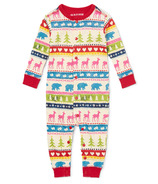 Little Blue House by Hatley Baby Union Suit Cream Fair Isle