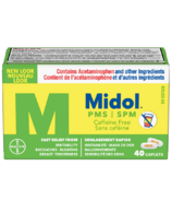 Midol PMS Soulagement des symptômes prémenstruels Sans caféine