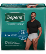Depend Fresh Protection Men’s Incontinence Underwear Large