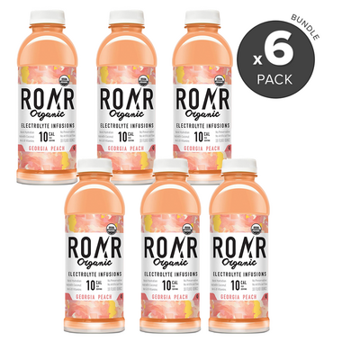 ROAR Organic Georgie Peach Organic Electrolyte Infusion Bundle ROAR Organic Georgie Peach Organic Electrolyte Infusion Bundle