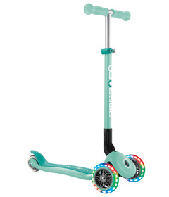 Globber Primo Foldable Scooter with Lights Mint