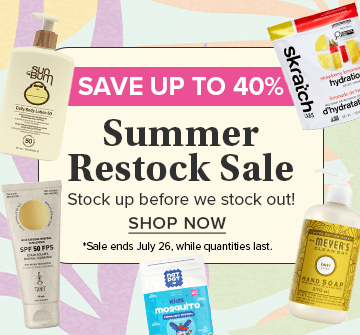 Save up to 40% on The Summer Restock Sale 