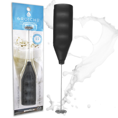 French Press & Milk Frother Set: GROSCHE Cafe Au Lait - Red