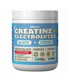Iron & Ivy Creatine + Electrolytes Strawberry Surge