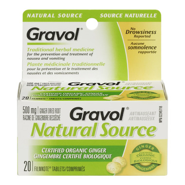 Gravol Natural Source Ginger Tablets Gravol Natural Source Ginger Tablets