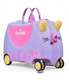 Trunki Glide Ride-On Suitcase Cassie the Cat