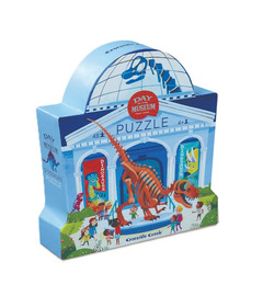 Crocodile Creek 48-Piece Day at the Museum Puzzle Dinosaur