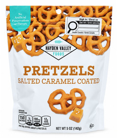 Hayden Valley Foods Pretzels Salted Caramel Coated 