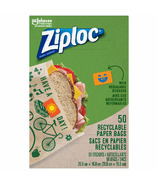 Sacs en papier recyclables Ziploc